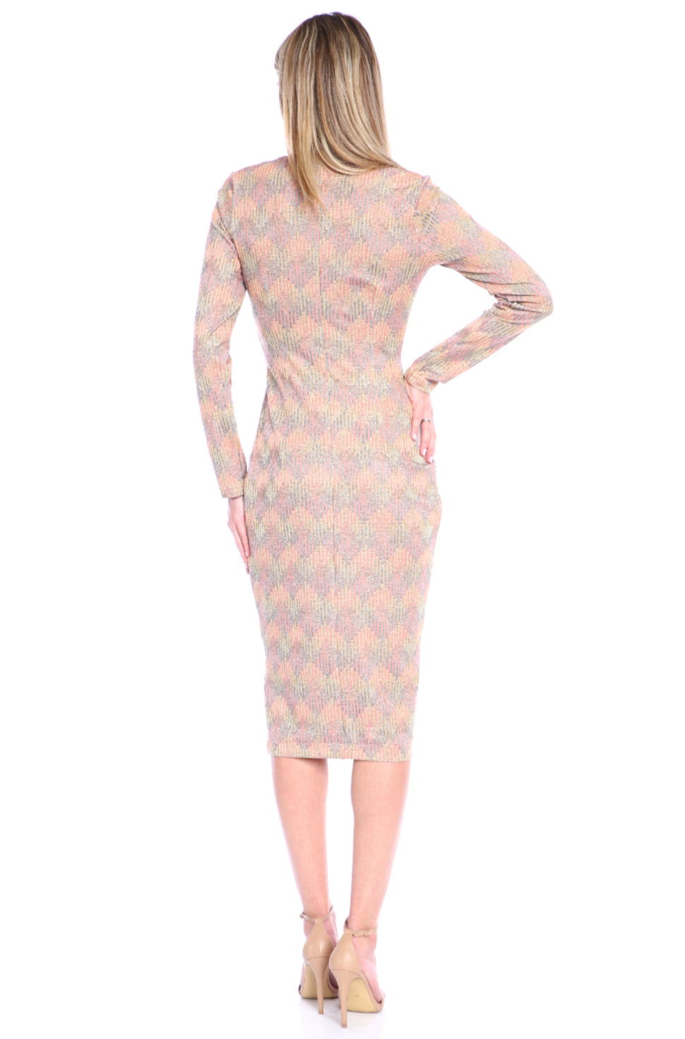 Rochie roz golden midi Mallorca