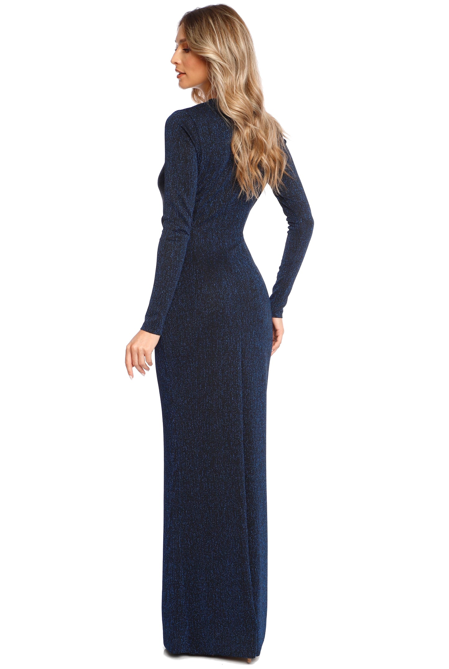 Rochie bleumarin maxi din jerseu Mallorca